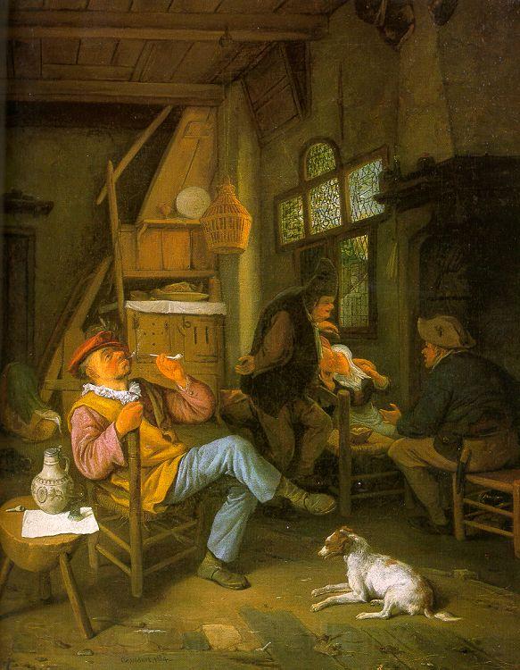 Cornelis Dusart Pipe Smoker Germany oil painting art